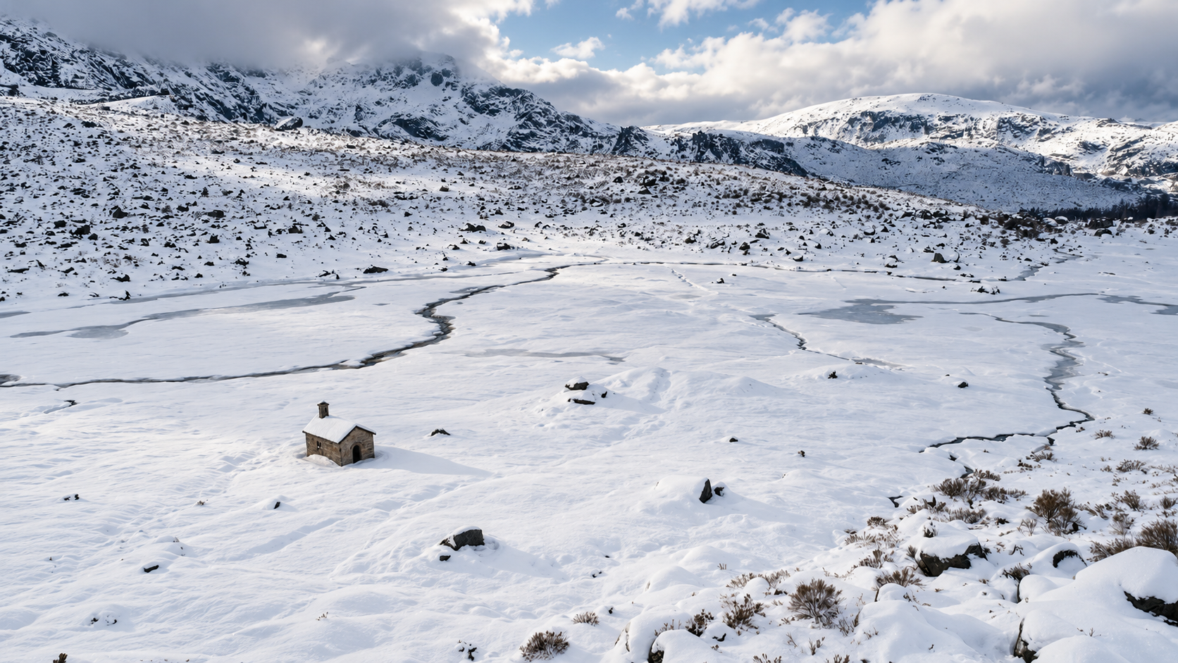 Neve na Serra da Estrela, Portugal