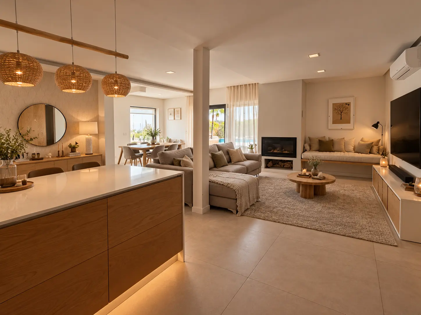 Living room from the kitchen