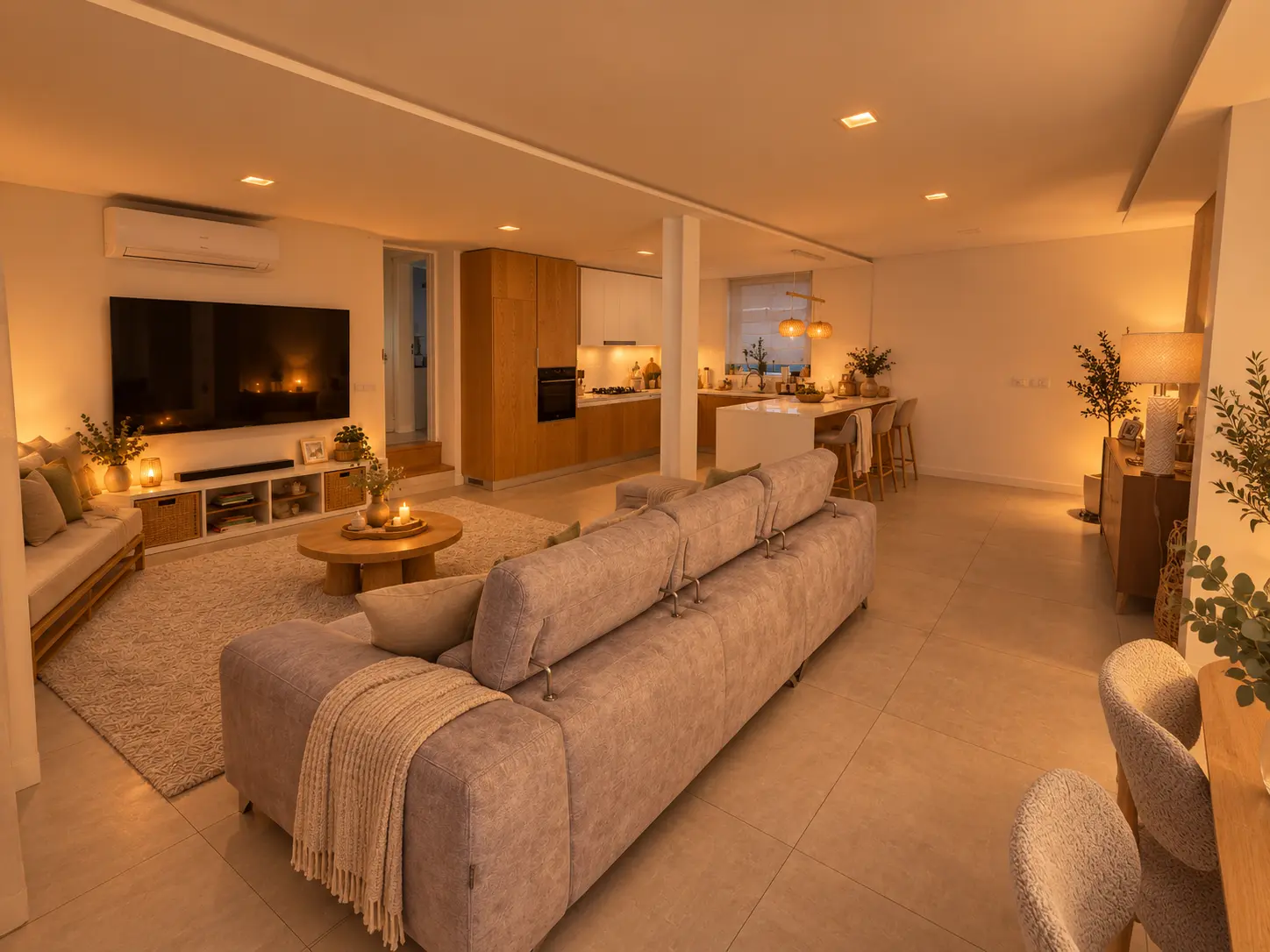 Living and dining room